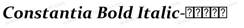 Constantia Bold Italic字体转换